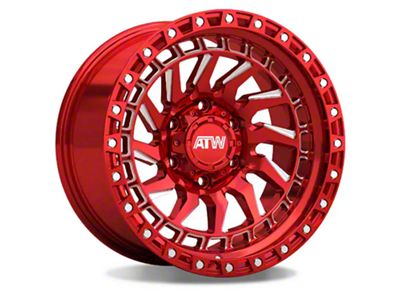 ATW Off-Road Wheels Culebra Candy Red with Milled Spokes 6-Lug Wheel; 17x9; 0mm Offset (25-26 4Runner)