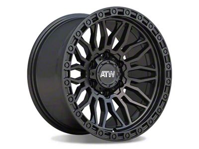 ATW Off-Road Wheels Nile All Satin Black 6-Lug Wheel; 17x9; -12mm Offset (25-26 4Runner)