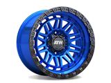 ATW Off-Road Wheels Yukon Candy Blue with Gloss Black Lip 6-Lug Wheel; 17x9; 0mm Offset (25-26 4Runner)