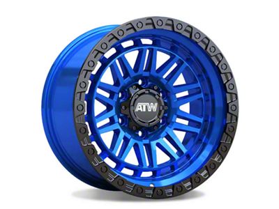 ATW Off-Road Wheels Yukon Candy Blue with Gloss Black Lip 6-Lug Wheel; 17x9; 0mm Offset (25-26 4Runner)