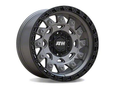ATW Off-Road Wheels Congo Sand Gunmetal with Black Lip 6-Lug Wheel; 17x9; 0mm Offset (21-25 Bronco, Excluding Raptor)