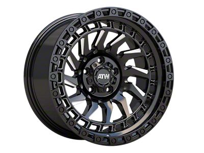 ATW Off-Road Wheels Culebra Gloss Black with Milled Spokes Wheel; 17x9; 0mm Offset (07-18 Jeep Wrangler JK)
