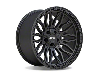 ATW Off-Road Wheels Nile All Satin Black Wheel; 20x10; -18mm Offset (18-25 Jeep Wrangler JL)