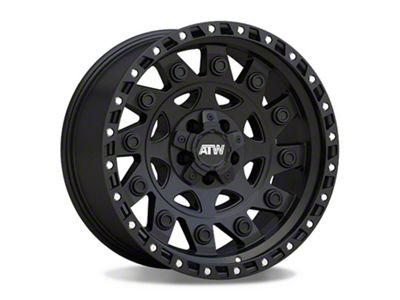 ATW Off-Road Wheels Congo All Satin Black Wheel; 17x9; -12mm Offset (97-06 Jeep Wrangler TJ)
