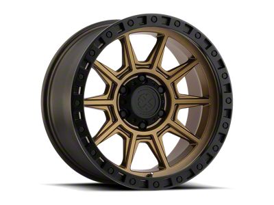 ATX Series AX202 Matte Bronze with Black Lip 6-Lug Wheel; 17x9; -12mm Offset (16-23 Tacoma)