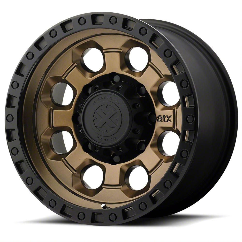 ATX Series Toyota 4-Runner AX201 Matte Bronze with Black Lip 6-Lug ...