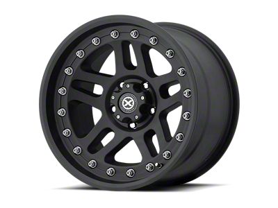 ATX Series Cornice Textured Black Wheel; 18x9; -12mm Offset (18-25 Jeep Wrangler JL)