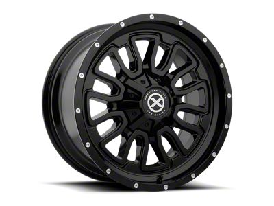 ATX Series AX203 Gloss Black Wheel; 17x8; 0mm Offset (18-25 Jeep Wrangler JL)