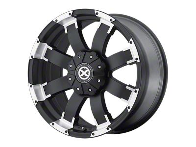 ATX Series Shackle Satin Black with Machined Face Wheel; 18x9; 20mm Offset (18-25 Jeep Wrangler JL)