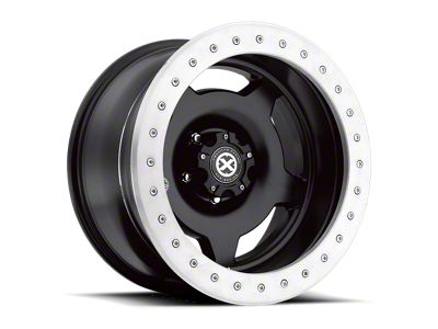 ATX Series Slab Beadlock Satin Black Wheel; 17x9; -38mm Offset (18-25 Jeep Wrangler JL)