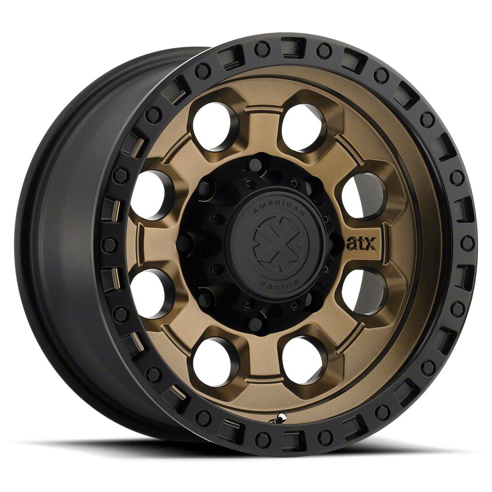 ATX Series Jeep Wrangler AX201 Matte Bronze with Black Lip Wheel
