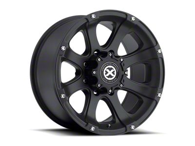 ATX Series Ledge Textured Black Wheel; 15x8; -19mm Offset (87-95 Jeep Wrangler YJ)