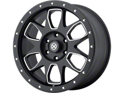ATX Series AX196 Satin Black with Milled Accents 6-Lug Wheel; 20x9; 45mm Offset (17-24 Titan)