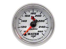 Auto Meter C2 Series 2-1/16-Inch Water Temperature Gauge; 100-260 Fahrenheit; Digital Stepper Motor (Universal; Some Adaptation May Be Required)