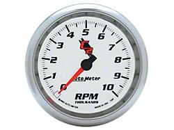 Auto Meter C2 Series 3-3/8-Inch In-Dash Tachometer; 0-10000 RPM (Universal; Some Adaptation May Be Required)