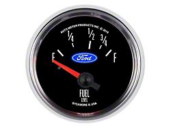Auto Meter Ford Series 2-1/16-Inch Fuel Level Gauge; 73 ohm Empty to 10 ohm Full (Universal; Some Adaptation May Be Required)