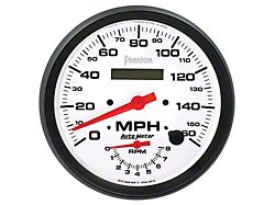 Auto Meter Phantom Series 5-Inch Tachometer/Speedometer Combo; 8K RPM / 160 MPH (Universal; Some Adaptation May Be Required)