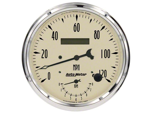 Auto Meter Bronco Sport Antique Beige Series 5-Inch Tachometer ...