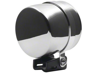 Auto Meter Pedestal Gauge Mount with Chrome Cup; 3-1/8-Inch (Universal; Some Adaptation May Be Required)