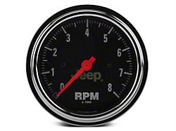 Auto Meter Jeep Series 3-3/8-Inch In-Dash Tachometer; 0-8000 RPM (Universal; Some Adaptation May Be Required)