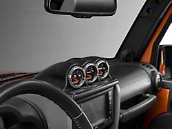 Auto Meter Dash Top Triple Gauge Pod Mount; 2-1/16 Inch (07-10 Jeep Wrangler JK)