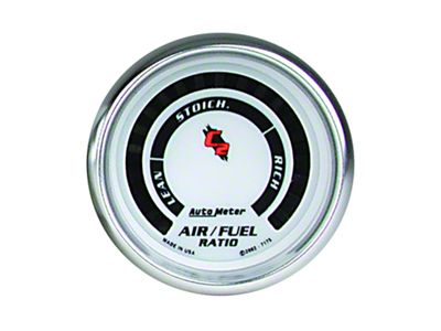 Auto Meter C2 Series 2-1/16-Inch Narrowband Air/Fuel Ratio Gauge; Lean-Rich (Universal; Some Adaptation May Be Required)
