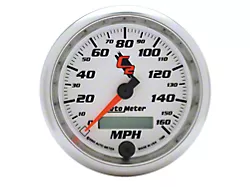 Auto Meter C2 Series 3-3/8-Inch Programmable Speedometer; 0-160 MPH (Universal; Some Adaptation May Be Required)
