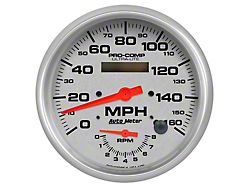 Auto Meter Ultra-Lite Series 5-Inch Tachometer/Speedometer Combo; 8K RPM / 160 MPH (Universal; Some Adaptation May Be Required)