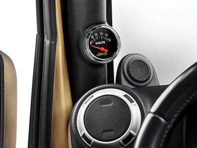 Auto Meter Jeep Series 2-1/16-Inch Voltmeter Gauge; 8-18V (Universal; Some Adaptation May Be Required)