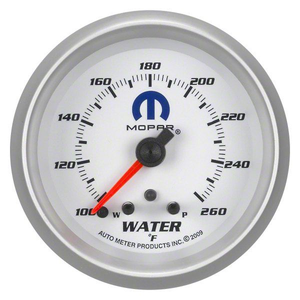 Auto Meter Jeep Wrangler Water Temperature Gauge with MOPAR Logo