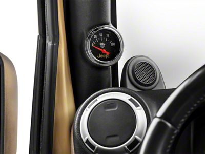 Auto Meter Jeep Series 2-1/16-Inch Oil Pressure Gauge; 0-100 PSI (Universal; Some Adaptation May Be Required)