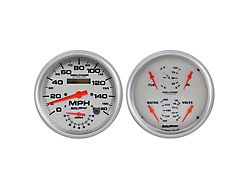 Auto Meter Ultra-Lite Series 5-Inch Quad and Tachometer/Speedometer Gauge Kit (Universal; Some Adaptation May Be Required)