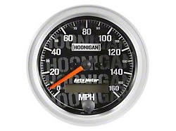 Auto Meter Hoonigan Series 3-3/8-Inch Programmable Speedometer; 0-160 MPH (Universal; Some Adaptation May Be Required)