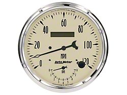 Auto Meter Antique Beige Series 5-Inch Tachometer/Speedometer Combo; 8K RPM / 120 MPH (Universal; Some Adaptation May Be Required)