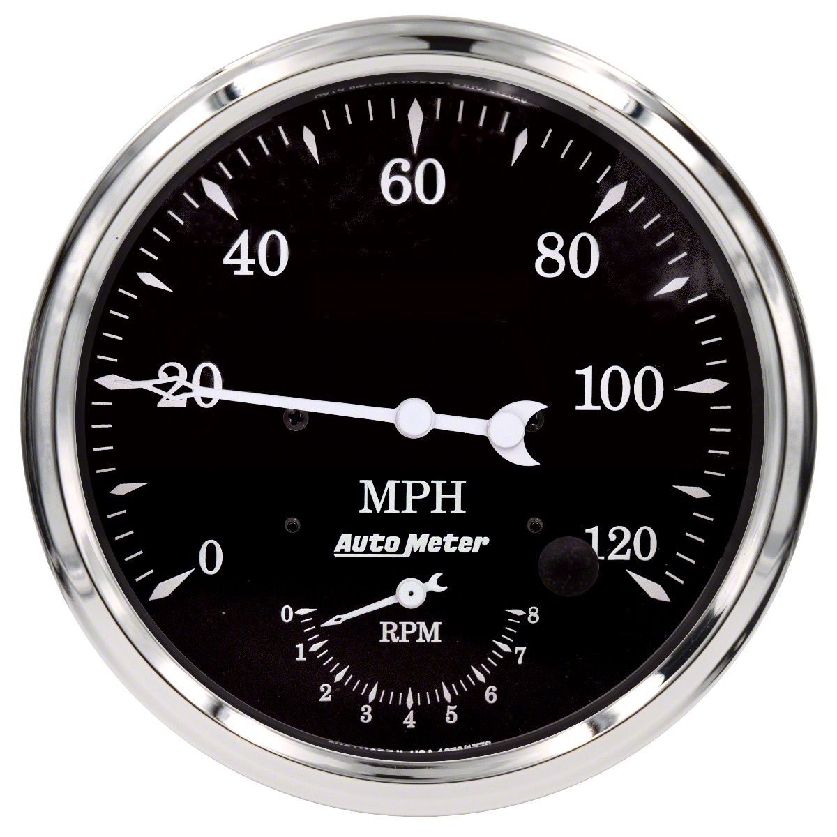 Auto Meter Tundra Old Tyme Black Series 5-Inch Tachometer/Speedometer ...
