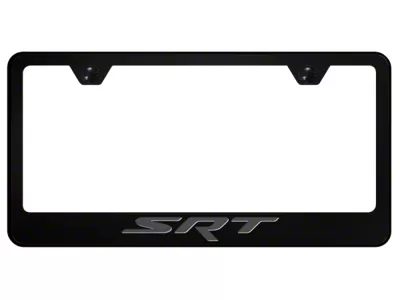 Autogold SRT License Plate Frame; Ghost (Universal; Some Adaptation May Be Required)