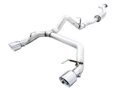 AWE 0FG Cat-Back Exhaust with BashGuard and Chrome Silver Tips (21-25 Bronco, Excluding Raptor)