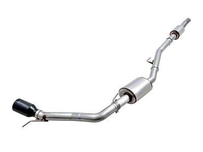 AWE Tread Edition Single Exhaust System with Black Diamond Tip; Side Exit (20-25 3.6L Jeep Gladiator JT)