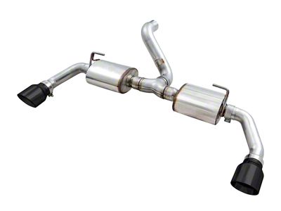 AWE Tread Edition Axle-Back Dual Exhaust with Diamond Black Tips (18-25 2.0L or 3.6L Jeep Wrangler JL)