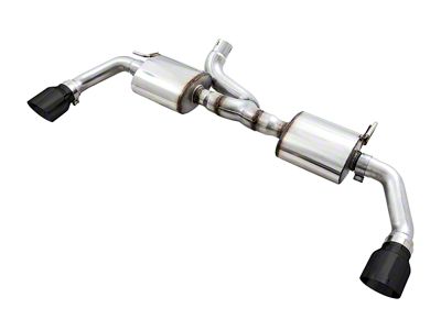 AWE Tread Edition Axle-Back Dual Exhaust with Diamond Black Tips (12-18 3.6L Jeep Wrangler JK)