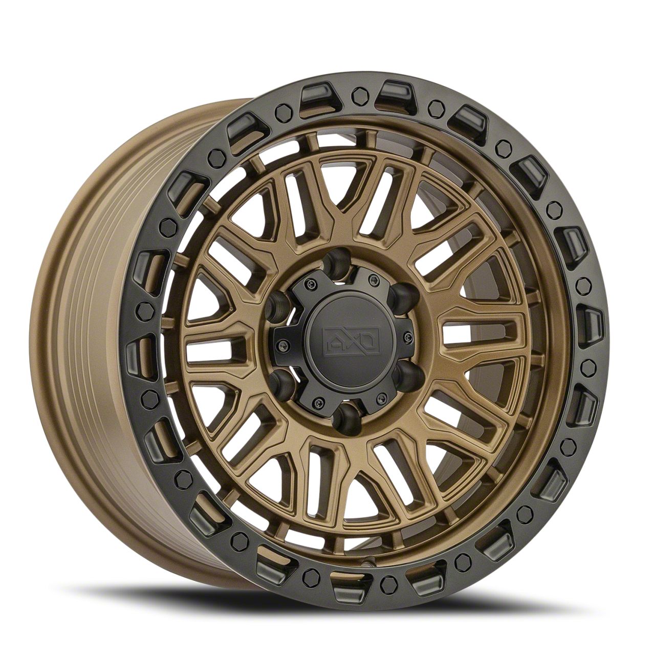 AXD Offroad Titan XD AS6 Satin Bronze with Black Bolts 6-Lug Wheel ...