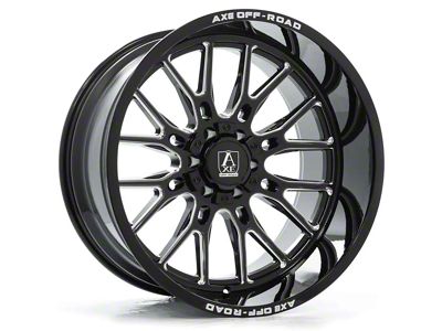 Axe Wheels Atlas Gloss Black Milled 6-Lug Wheel; 20x10; -19mm Offset (24-25 Tacoma)