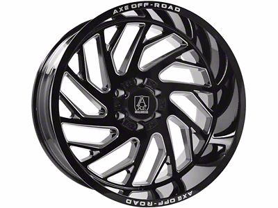 Axe Wheels Zeus Gloss Black Milled 6-Lug Wheel; 20x10; -19mm Offset (24-25 Tacoma)