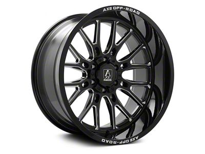 Axe Wheels Atlas Gloss Black Milled 6-Lug Wheel; 22x10; -19mm Offset (25-26 4Runner)