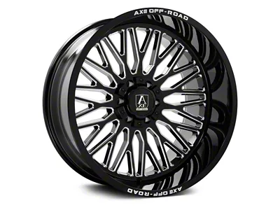 Axe Wheels Kratos Gloss Black Milled 6-Lug Wheel; 22x12; -44mm Offset (25-26 4Runner)