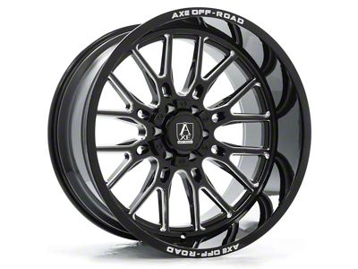 Axe Wheels Atlas Gloss Black Milled 6-Lug Wheel; 20x10; -19mm Offset (21-25 Bronco, Excluding Raptor)