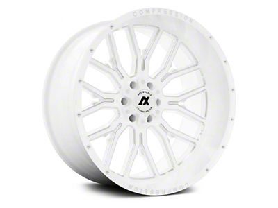 Axe Wheels AX6.3 White Wheel; 22x12; -44mm Offset (20-25 Jeep Gladiator JT)