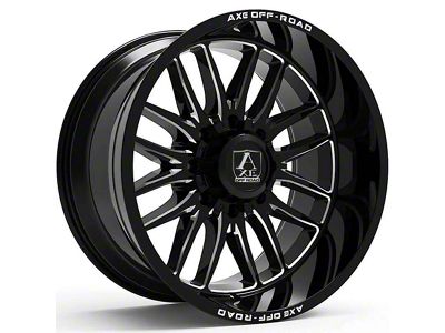 Axe Wheels Hades Gloss Black Milled 6-Lug Wheel; 20x10; -19mm Offset (22-25 Tundra)