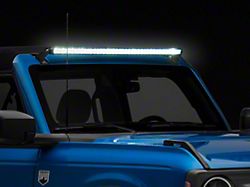 Raxiom Axial Series 40-Inch 240w White/Amber Combo LED Light Bar with Windshield Mounting Brackets (21-25 Bronco)