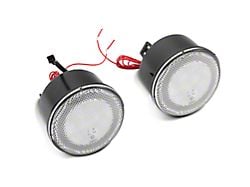 Raxiom Axial Series LED Turn Signals with Halo; Clear (07-18 Jeep Wrangler JK)